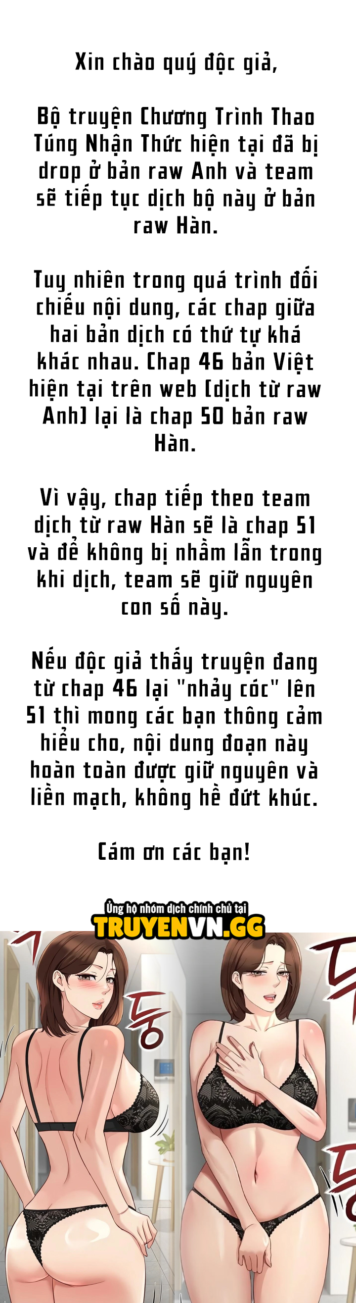 Chapter 46.5 - Thông báo từ nhóm dịch